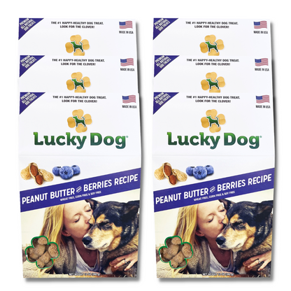 Lucky Dog® Grain-Free Peanut Butter & Berry Dog Treats (6-Pack Bundle)