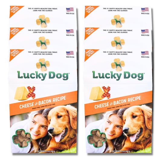 Lucky Dog® Grain-Free Cheese & Bacon Dog Treats (6-Pack Bundle)