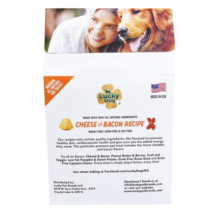 Lucky Dog® Grain-Free Cheese & Bacon Dog Treats